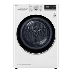 LG, Heat pump, 9 kg, depth 66 cm - Clothes dryer RH90V9AV4N.BBWQKMR