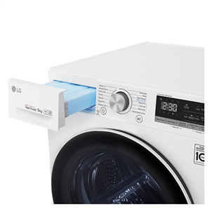 LG, Heat pump, 9 kg, depth 66 cm - Clothes dryer