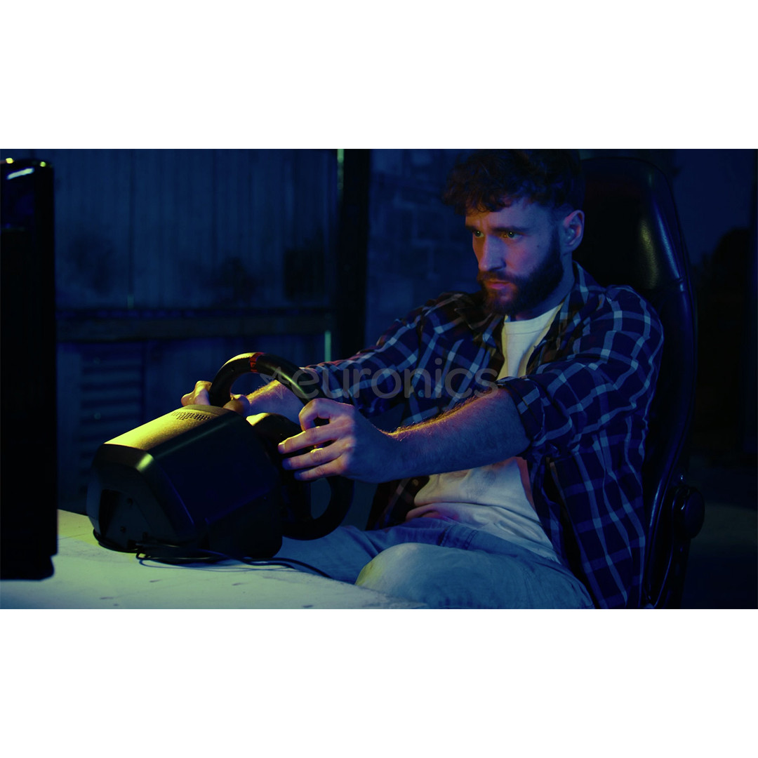 Thrustmaster T-128, PC, PS4, PS5, черный - Руль