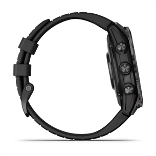 Garmin epix Pro (Gen 2) Sapphire, 47 мм, темно-серый/черный силиконовый ремешок - Спортивные часы