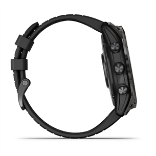 Garmin epix Pro (Gen 2) Sapphire, 51 mm, tumši pelēka DLC titāna/melna silikona siksniņa - Viedpulkstenis