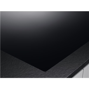 AEG 8000 FlexiBridge, platums 83 cm, melna - Iebūvējama indukcijas plīts virsma ar tvaika nosūcēju