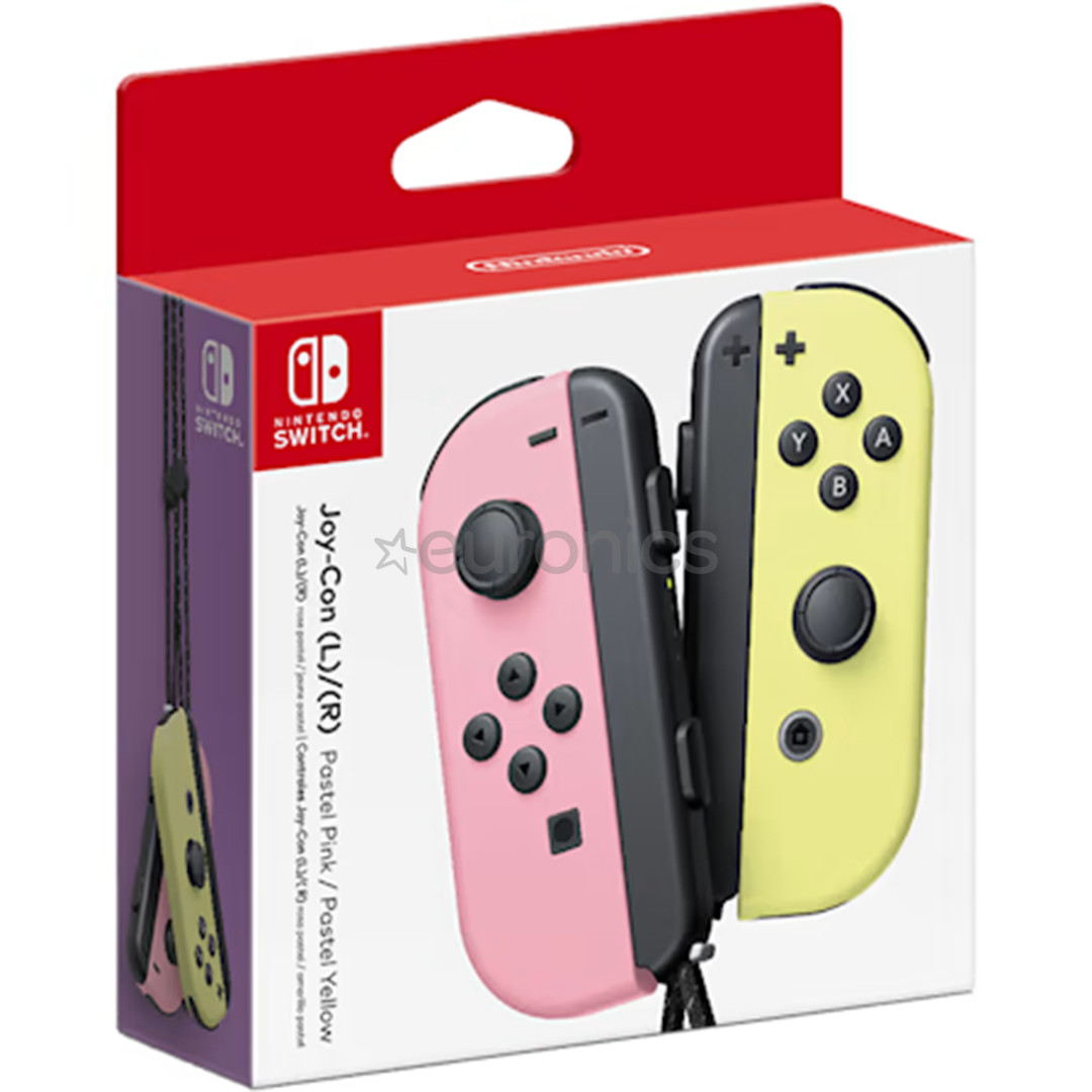 Nintendo Joy-Con, rozā/dzeltena - Bezvadu kontrolieris