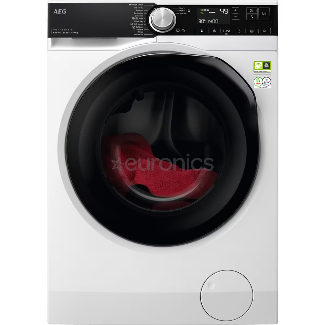 AEG AbsoluteCare 9000, 9 kg, depth 63,1 cm, 1600 rpm - Front load washing machine