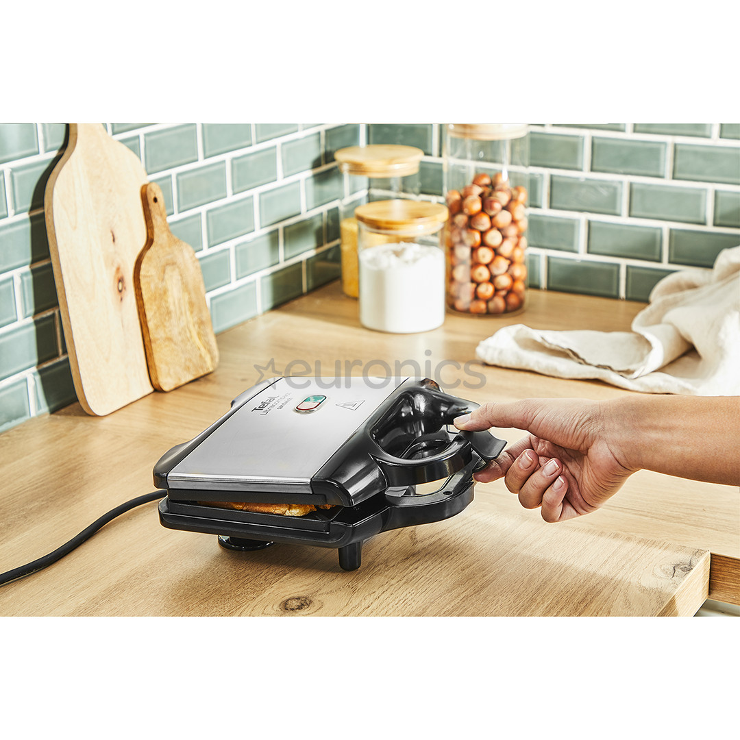 Tefal, 700 W, inox/black - Sandwich maker