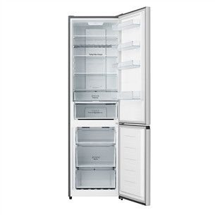 Hisense, NoFrost, 336 L, augstums 201 cm, nerūsējošā tērauda - Ledusskapis