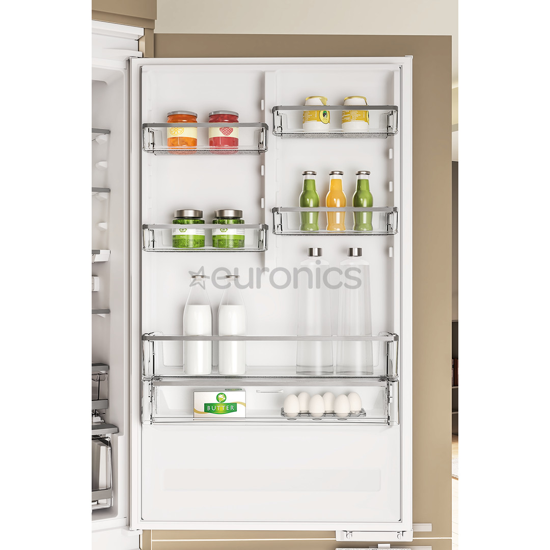 Whirlpool, NoFrost, 394 л, высота 194 см - Интегрируемый холодильник