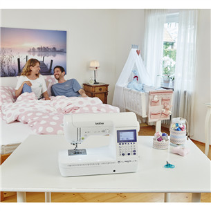 Brother Innov-is F420, balta/zila - Šujmašīna