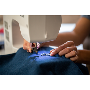 Brother, white/blue - Sewing machine