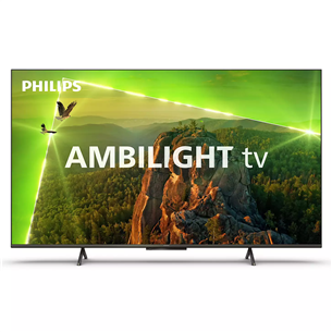 Philips PUS8118, 50'', Ultra HD, LED LCD, sānu statīvs, melna - Televizors 50PUS8118/12