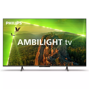 Philips PUS8118, 55'', Ultra HD, LED LCD, sānu statīvs, melna - Televizors