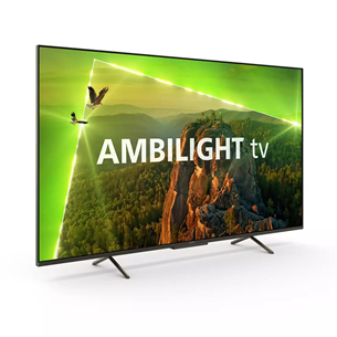 Philips PUS8118, 55'', Ultra HD, LED LCD, sānu statīvs, melna - Televizors