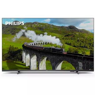 Philips 7608, 75", Ultra HD, LED LCD, feet stand, gray - TV