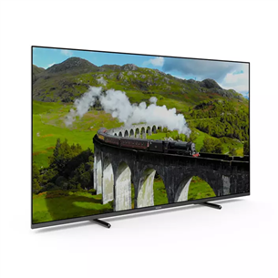 Philips 7608, 75", Ultra HD, LED LCD, боковые ножки, серый - Телевизор