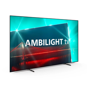 Philips OLED718, 48'', Ultra HD, OLED, боковые ножки, черный - Телевизор