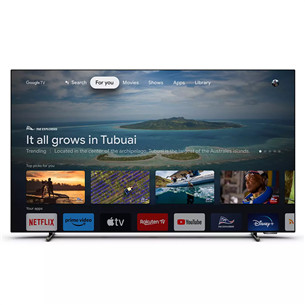 Philips OLED718, 48'', Ultra HD, OLED, feet stand, black - TV