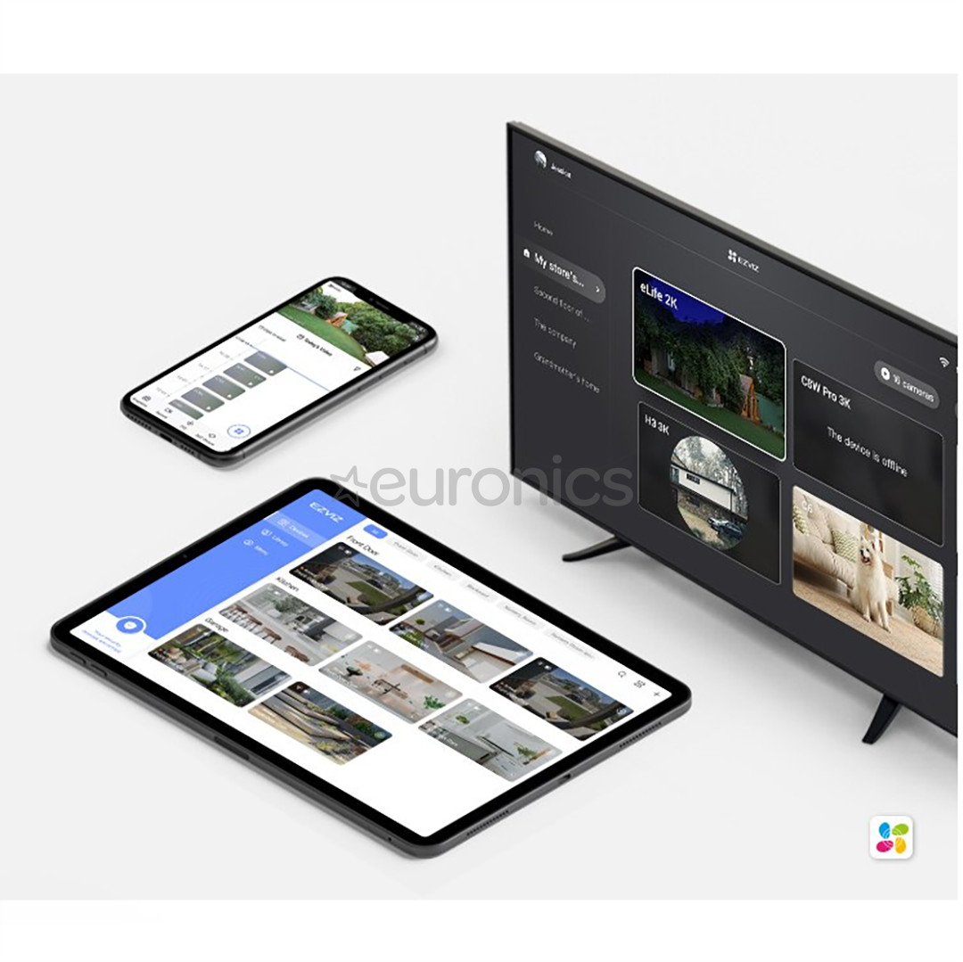 EZVIZ H3c, Wi-Fi, balta - IP kamera