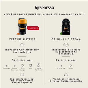 Nespresso Essenza Mini, balta/melna - Kapsulu kafijas automāts
