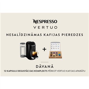 Nespresso Vertuo Plus, melna - Kapsulu kafijas automāts