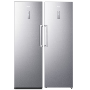 Hisense, 370 + 260 л, высота 186 см, нерж. сталь - Холодильный шкаф + морозильник