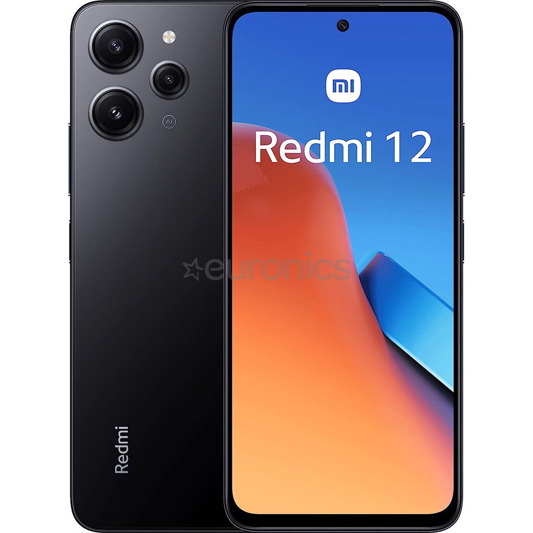 Xiaomi Redmi 12, 128 GB, melna - Viedtālrunis