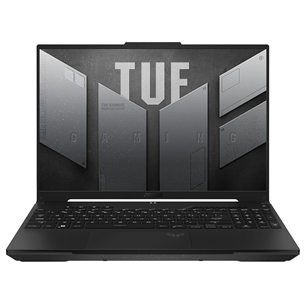 ASUS TUF Gaming A16 Advantage Edition (2023), 16'', WUXGA, 165 Hz, Ryzen 7, 16 GB, 512 GB, RX7600S, ENG, melna - Portatīvais dators FA617NS-N3053W