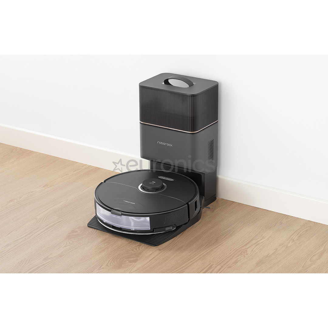 Roborock S8+, Wet & Dry, melna - Robots putekļu sūcējs