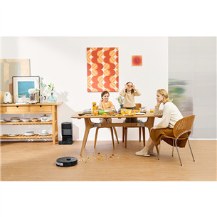 Roborock S8+, Wet & Dry, melna - Robots putekļu sūcējs