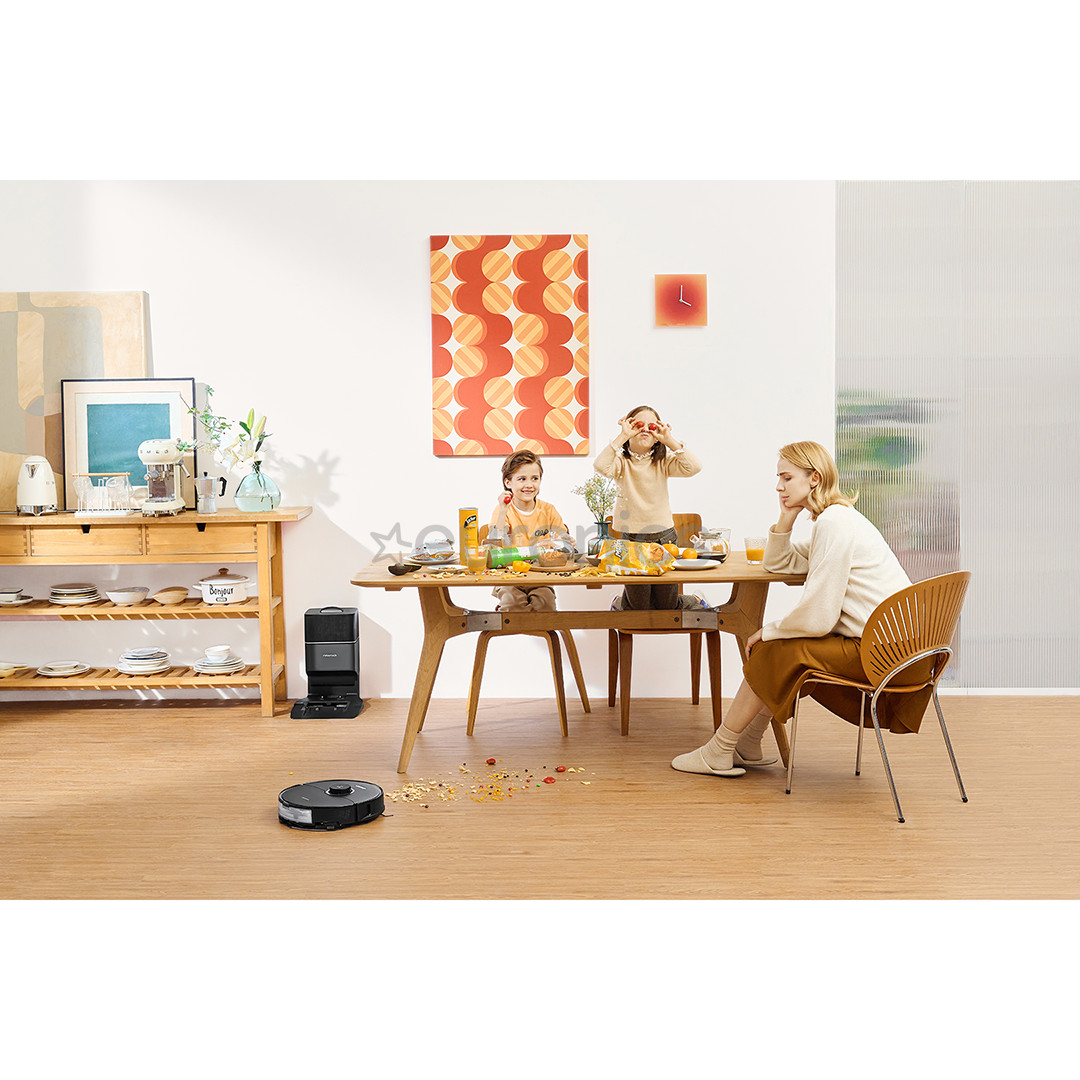 Roborock S8+, Wet & Dry, melna - Robots putekļu sūcējs