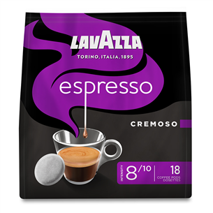 Lavazza Espresso Italiano Cremoso, 18 porcijas - Kafijas maisiņi 8000070026964