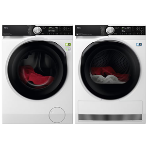 AEG, 9 kg + 9 kg - Washing machine + Clothes dryer LFR95967UE+TR959M7SE