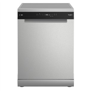 Whirlpool, 15 place settings, inox - Free standing dishwasher