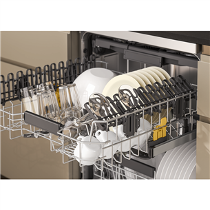 Whirlpool, 15 place settings, inox - Free standing dishwasher