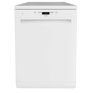 Whirlpool, 14 place settings, white - Free standing dishwasher