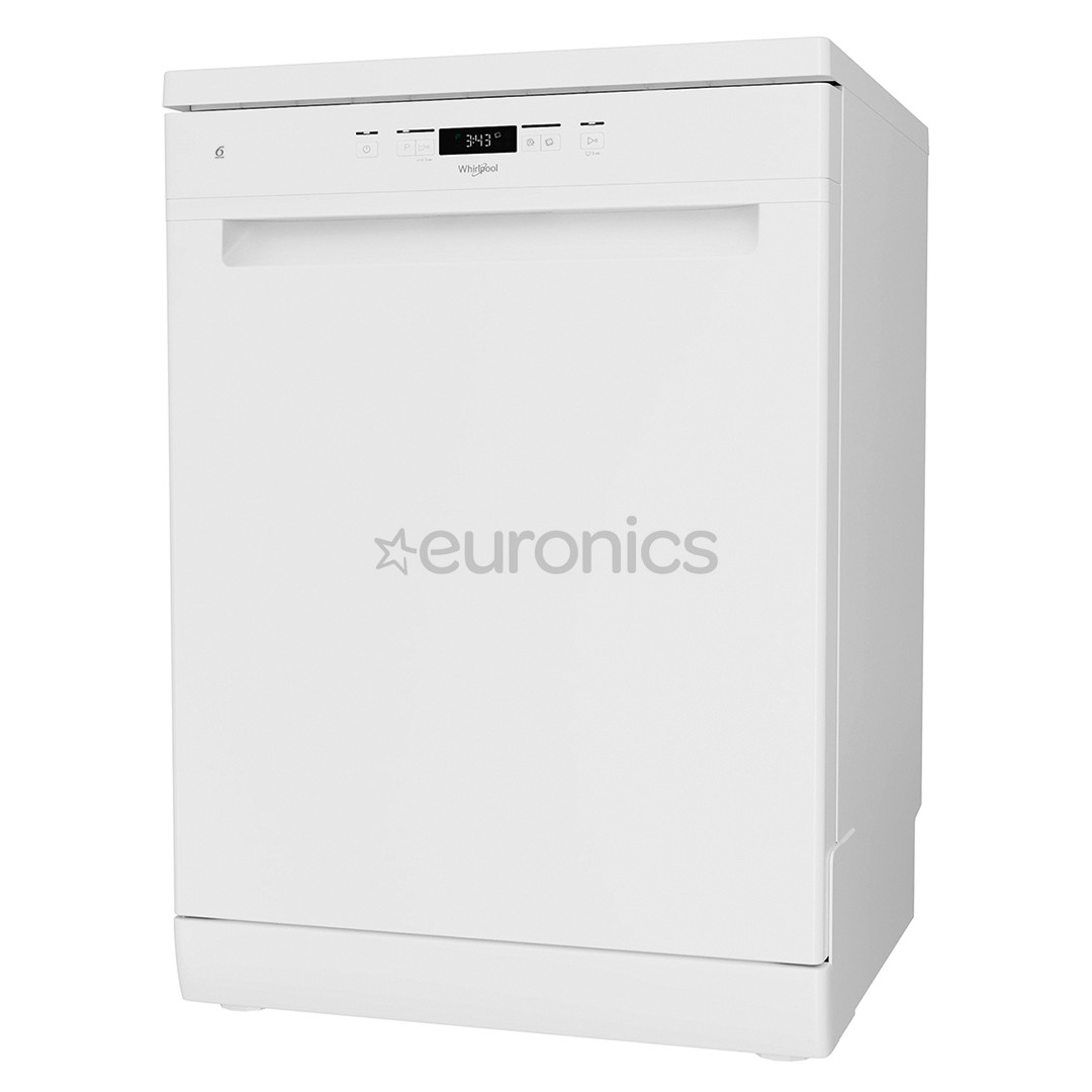 Whirlpool, 14 place settings, white - Free standing dishwasher