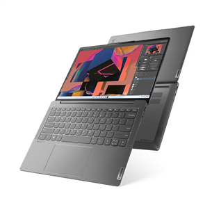 Lenovo Yoga Slim 6 14IAP8, 14'', WUXGA, OLED, i5, 16 GB, 512 GB, SWE, tumši pelēka - Portatīvais dators