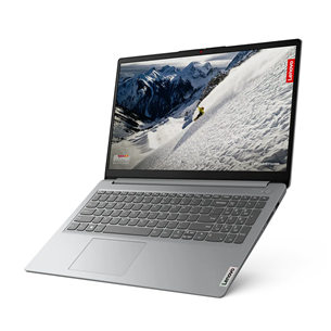 Lenovo IdeaPad 1 15AMN7, 15,6", FHD, Ryzen 5, 8 GB, 512 GB, Radeon 610M, ENG, pelēka - Portatīvais dators