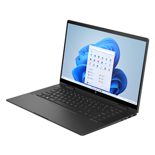 HP Envy x360 2-in-1 Laptop 15-fh0001no, 15.6'', FHD, Ryzen 5, 16 GB, 512 GB, SWE, melna - Portatīvais dators