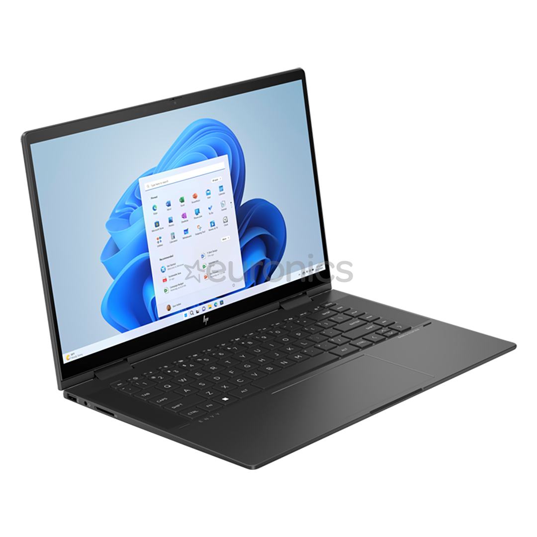 HP Envy x360 2-in-1 Laptop 15-fh0001no, 15,6'', FHD, Ryzen 5, 16 ГБ, 512 ГБ, SWE, черный - Ноутбук
