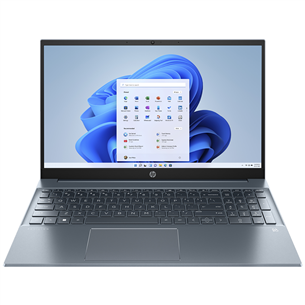 HP Pavilion Laptop 15-eh3000, 15.6'', FHD, Ryzen 5, 16 GB, 512 GB, SWE, gaiši zila - Portatīvais dators 8B293EA#UUW