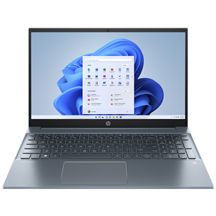 HP Pavilion Laptop 15-eh3000, 15.6'', FHD, Ryzen 5, 16 GB, 512 GB, SWE, gaiši zila - Portatīvais dators 8B2B4EA#B1R