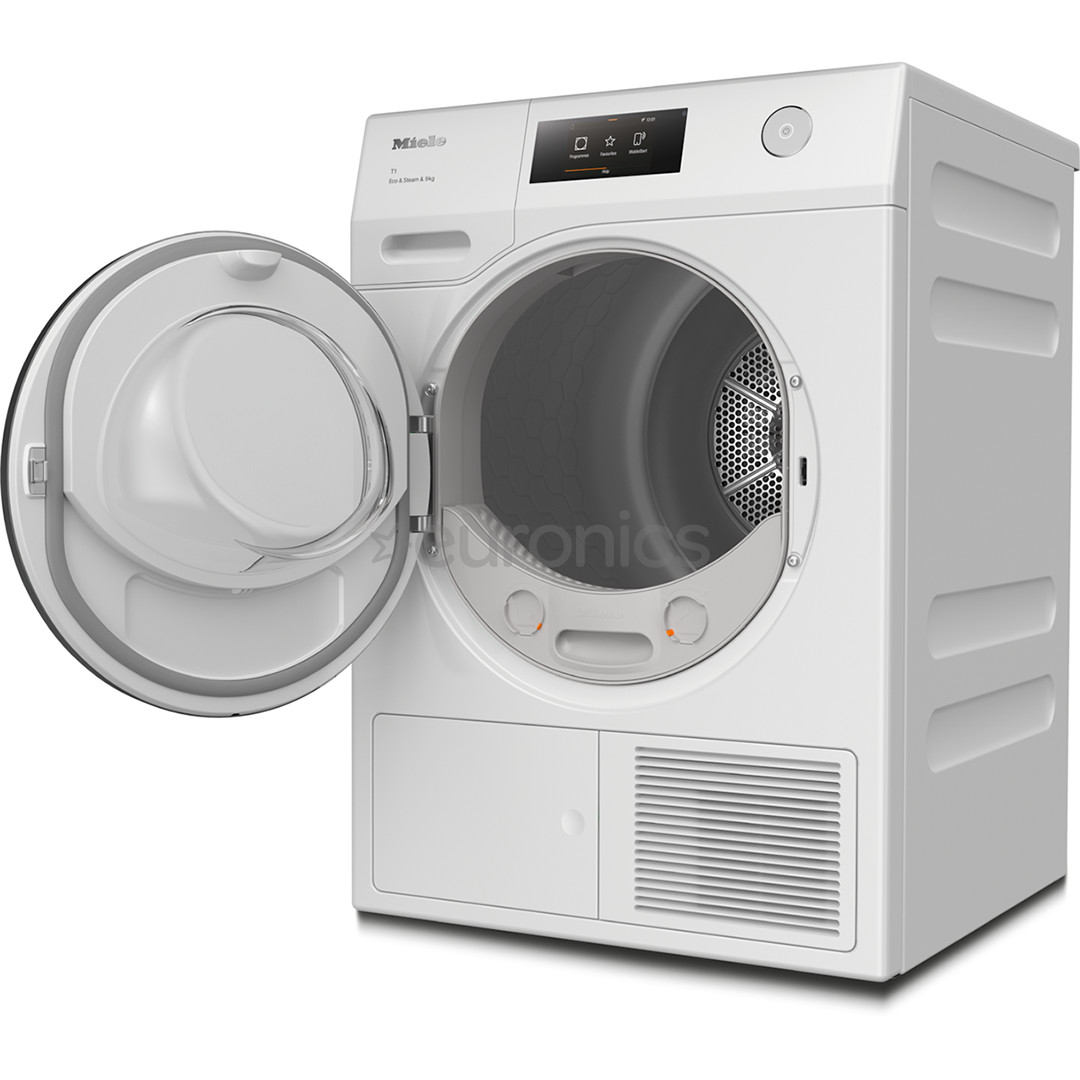 Miele Eco & Steam & 9 kg, dziļums 60 cm, balta - Veļas žāvētājs