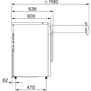 Miele Eco & Steam & 9 kg, dziļums 60 cm, balta - Veļas žāvētājs