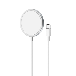 Puro Magnetic Wireless, USB-C, MagSafe, 1 m, white - Wireless charger