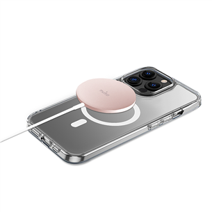 Puro Magnetic Wireless, USB-C, MagSafe, 1 m, rozā - Bezvadu lādētājs