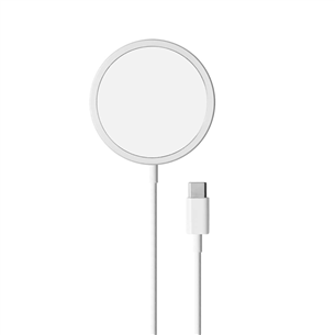 Puro Magnetic Wireless, USB-C, MagSafe, 1 m, white - Wireless charger