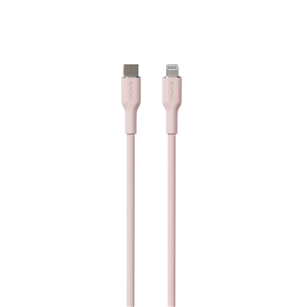 Puro SOFT, USB-C, Lightning, 1,5 m, rozā - Vads