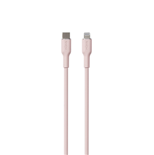 Puro SOFT, USB-C, Lightning, 1,5 m, rose - Cable