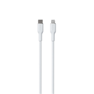 Puro SOFT, USB-C, Lightning, 1,5 м, белый - Кабель