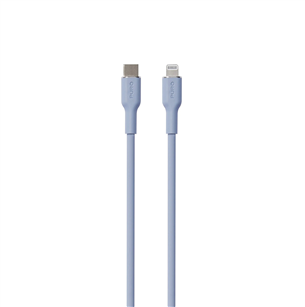 Puro SOFT, USB-C, Lightning, 1,5 м, голубой - Кабель